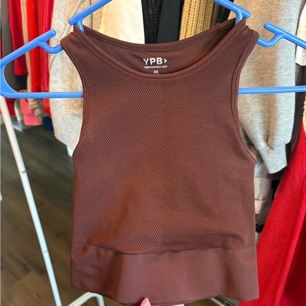 Abercrombie Brown Ribbed Tank Top